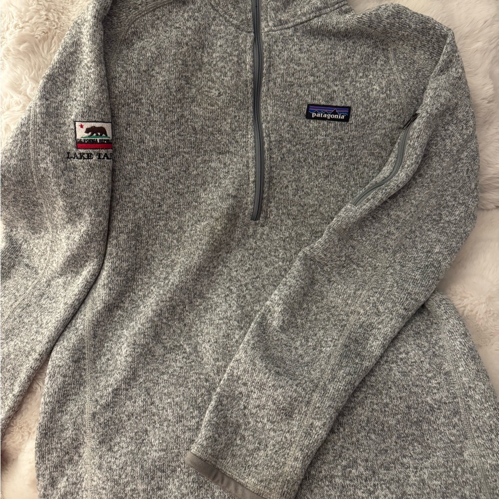 Patagonia Zip-Up Sweater in Heather Gray